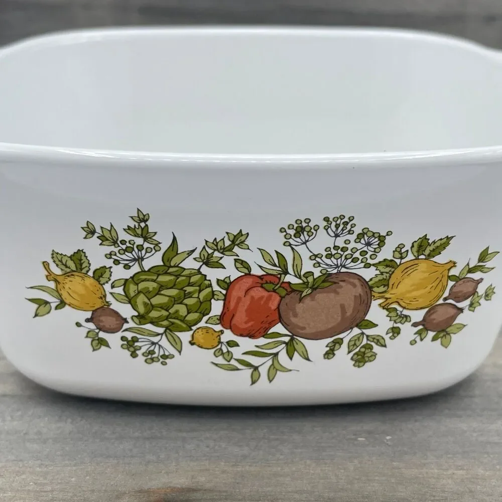 Vintage Spice of Life Corning Ware Casserole Dish Corning P-43-B No Lid